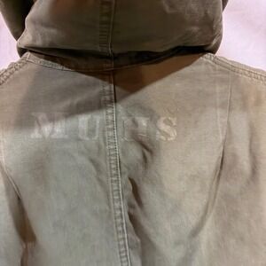 Vtg US Army Parka M47 Korean War OD Cotton‎ Talon Zip Removable Pile Liner